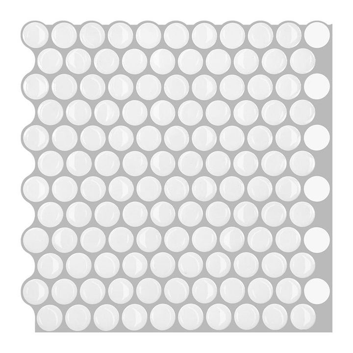 BowLift | Modern Peel and Stick Tiles PVC Penny Round Peel and Stick Back Wall Tiles