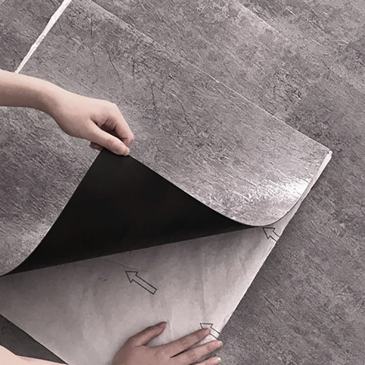 BowLift | Modern Water-Repellent Plastic Floor Fabric Look Square Edge Floor Tiles