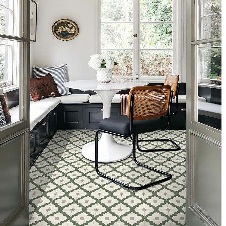 BowLift | Field tile wallpaper square PVC removable and adhesive back tile