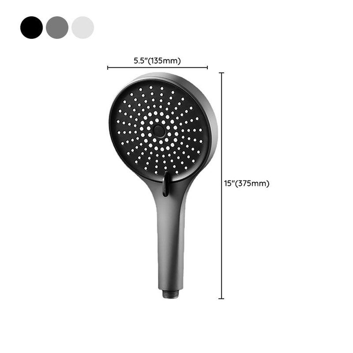 BowLift | Plastic Handheld Shower Head Round Handheld Showerhead with Self-Cleaning