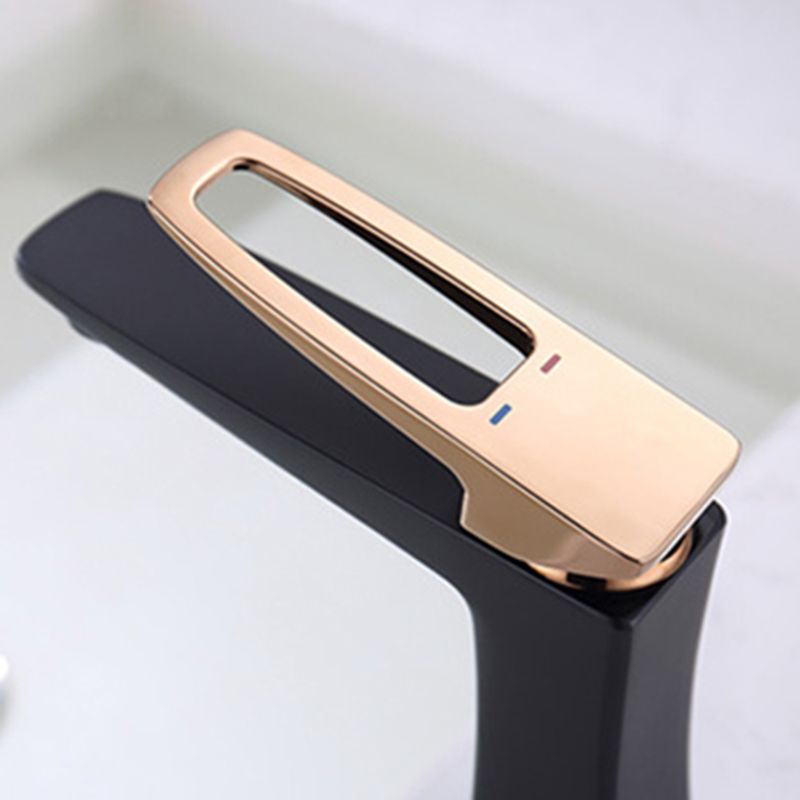 BowLift | Glam Vessel Sink Faucet Brass Lever Handles with Drain Assembly Sink Mixer