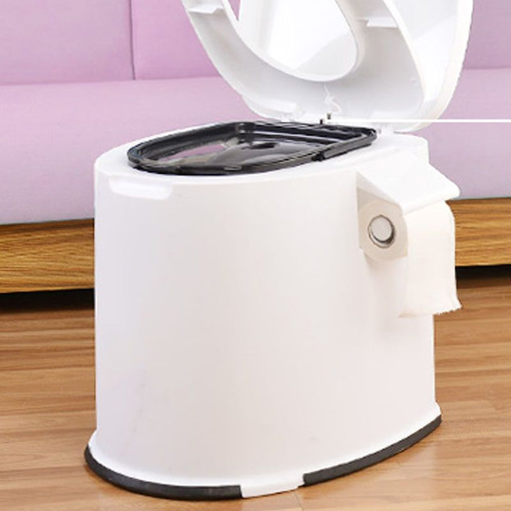BowLift | Contemporary Plastic Floor-Mounted Toilet Bowl with Seat for the Bathroom