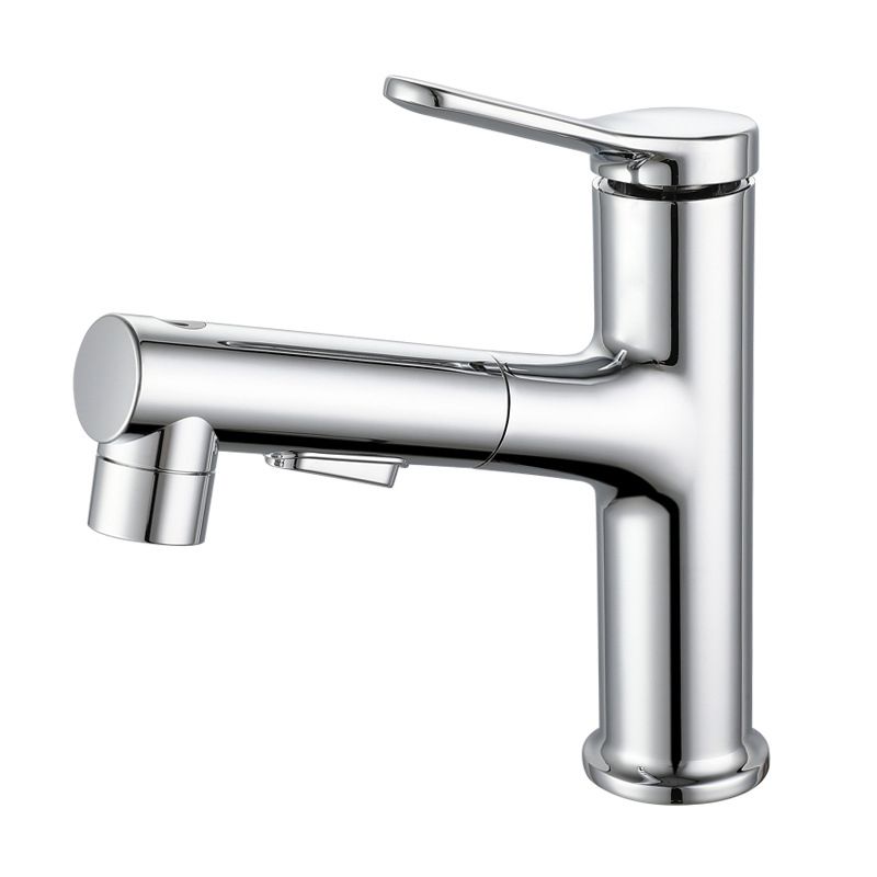 BowLift | Modern Extendable Sink Faucet Bathroom Faucet Brass 1 Handle Sink Faucet with Water Hose