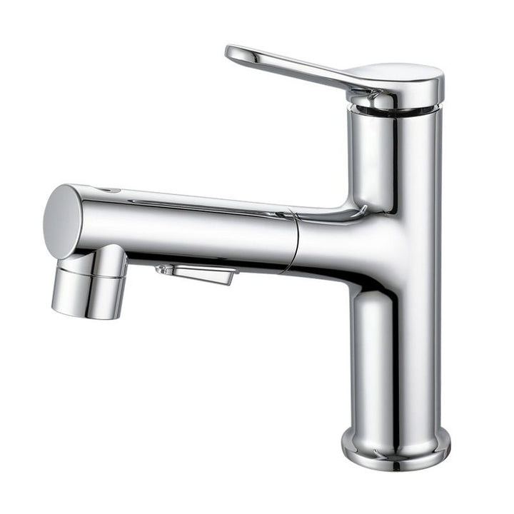 BowLift | Modern Extendable Sink Faucet Bathroom Faucet Brass 1 Handle Sink Faucet with Water Hose