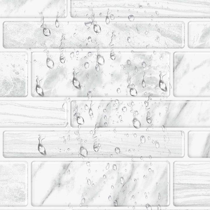 BowLift | Square Peel & Stick Tile Stone Composite Subway Tile for Backsplash Wall