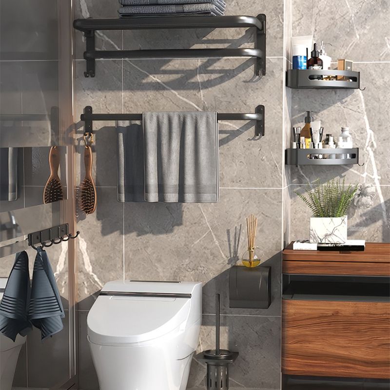 BowLift | Modern Bathroom Hardware Set Matte Black Metal Bathroom Accessory Kit