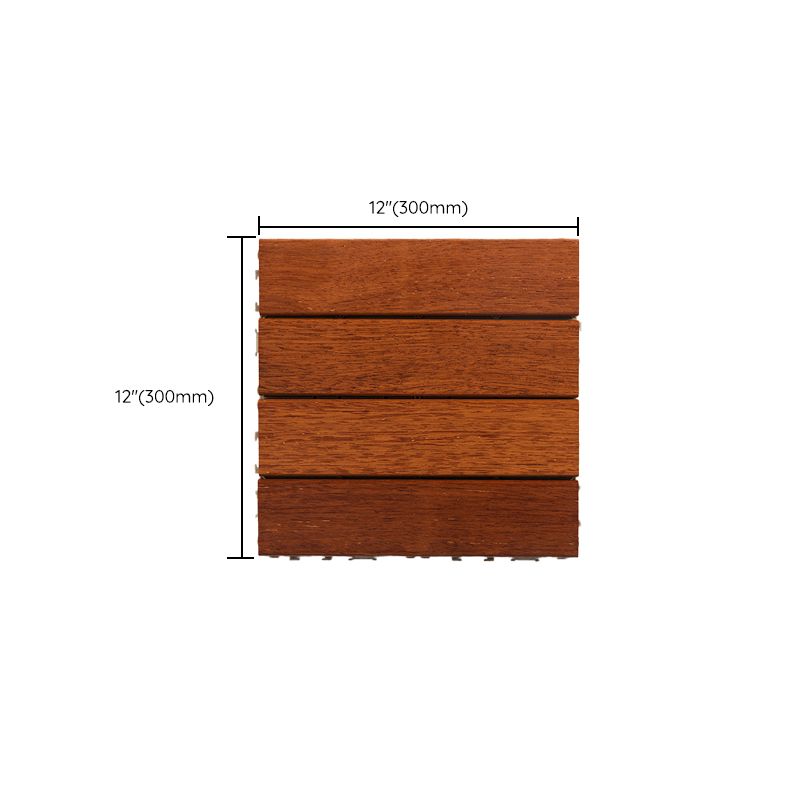 BowLift | 4-Slat Wood Deck/Patio Floor Tiles Interlocking Installation Floor Tiles