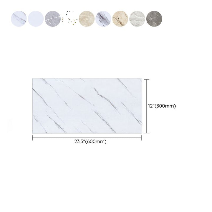 BowLift | PVC Rectangular 3-Pack 12" X 23" Peel & Stick Mosaic Tile Kitchen and Bath Backsplash