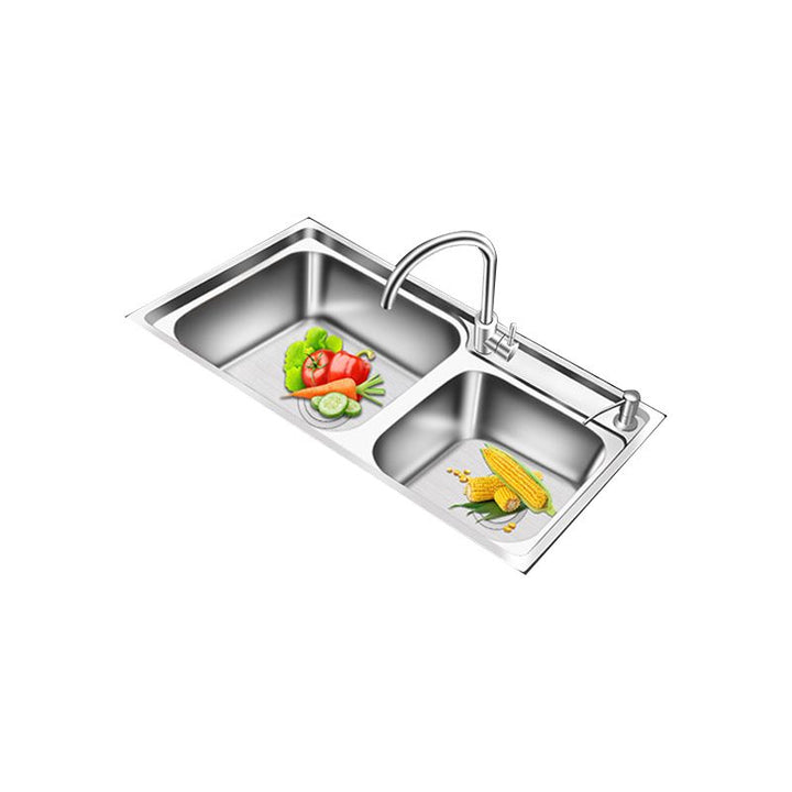 BowLift | Modern Style Kitchen Sink Stainless Steel 2 Holes Top Mount Kitchen Sink