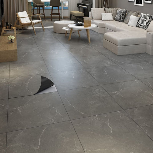 BowLift | Peel and Stick Vinyl Floor Low Gloss PVC Flooring with Marble Look