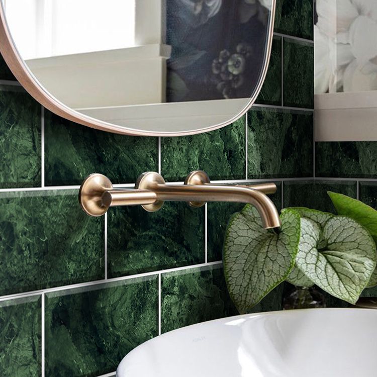 BowLift | Mosaic tiles peel and attach tiles PVC backsplash peel and attach wall tiles in green