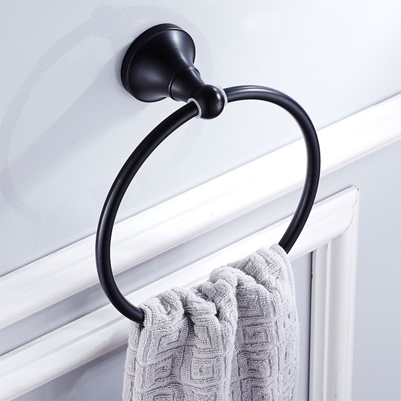 BowLift | Metal Bathroom Set 4-piece Traditional Style Black Bathroom Accessory Set