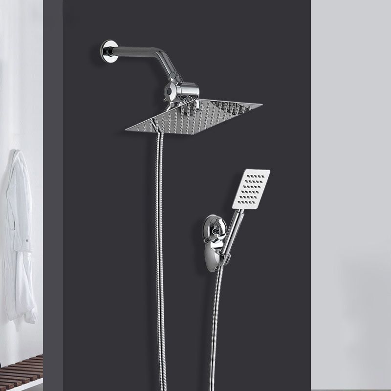 BowLift | Square Metal Double Shower Heads Modern Shower with Shower Hose