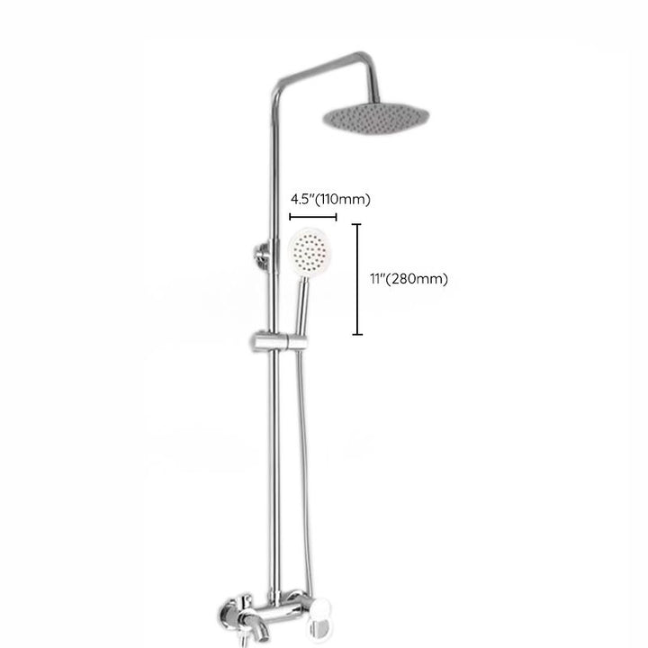 BowLift | Modern adjustable swivel shower head metal shower fitting on the wall