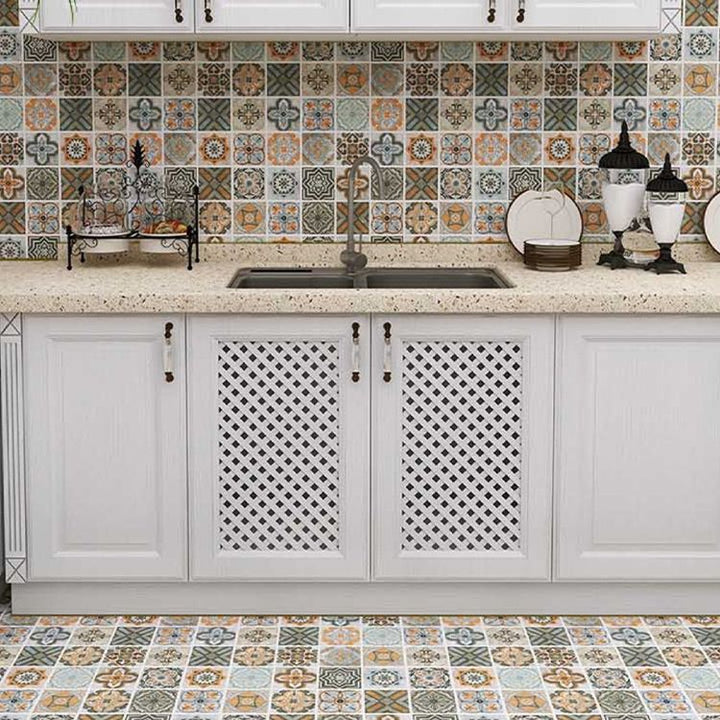 BowLift | Spanish Pattern Single Tile Waterproof Peel & Stick Tile for Splashback Wall