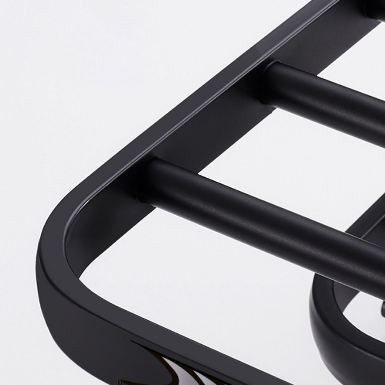 BowLift | Modern Aluminum Bathroom Accessory Set Matte Black Bathroom Shelf/Towel Holder/Paper Holder