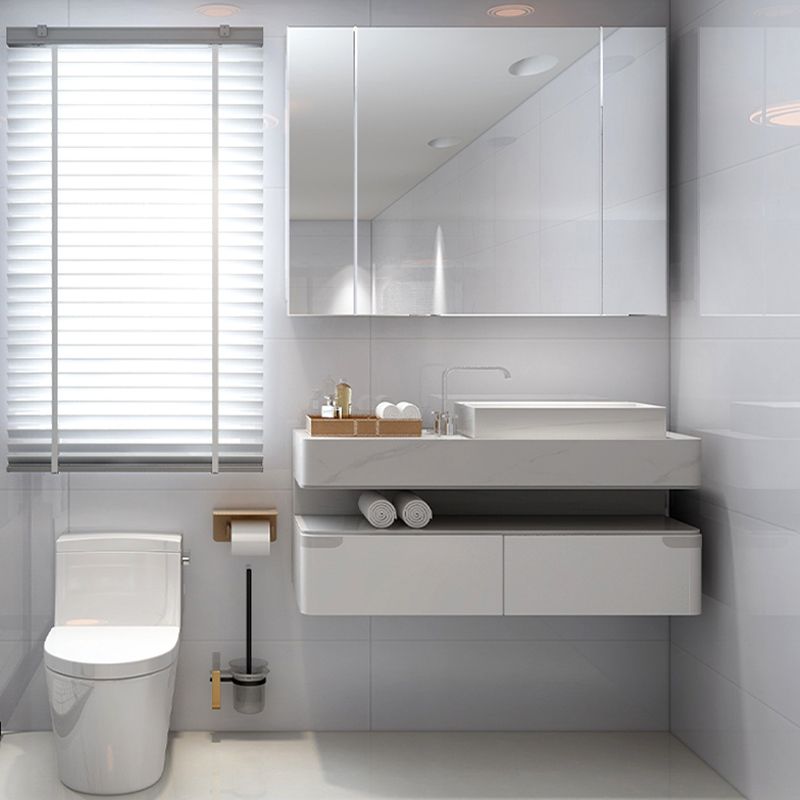 BowLift | Bathroom single tile marble pattern peel-and-stick tiles backing plate