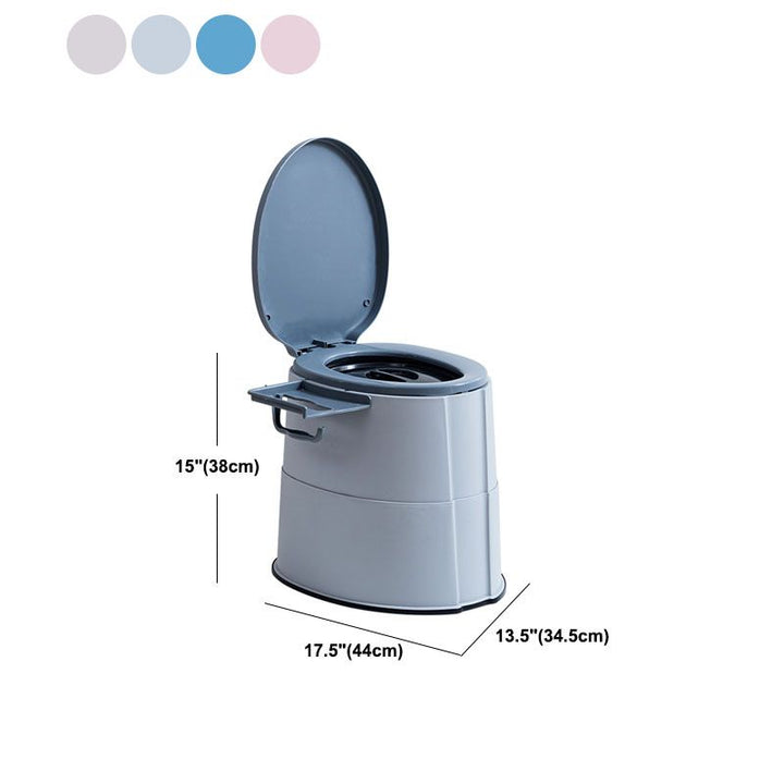 BowLift | Modern Flush Toilet Plastic Round Floor Mounted Toilet Bowl for Bathroom