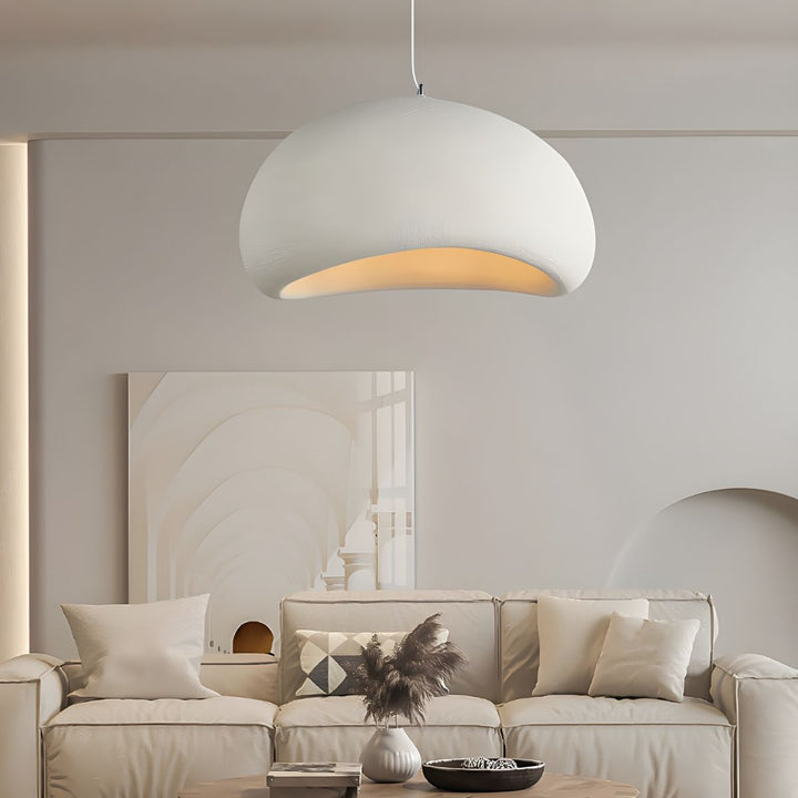 BowLift | LED Pendant Lamp - Nordic Wabi Sabi Design - Adjustable Lighting Fixture for Home Decor & Modern Interiors