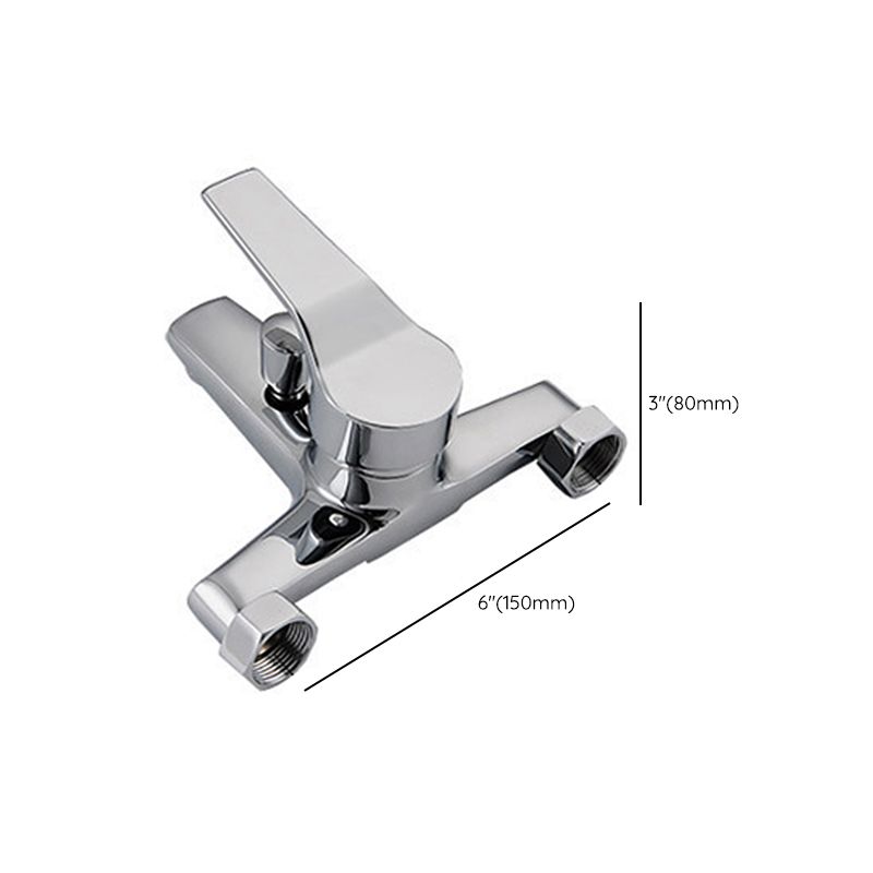 BowLift | Modern Silver Bathtub Spout Single-Hole and Two-Hole Installation Faucet