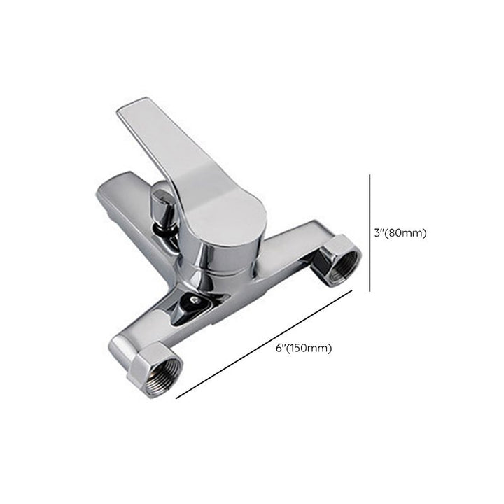 BowLift | Modern Silver Bathtub Spout Single-Hole and Two-Hole Installation Faucet