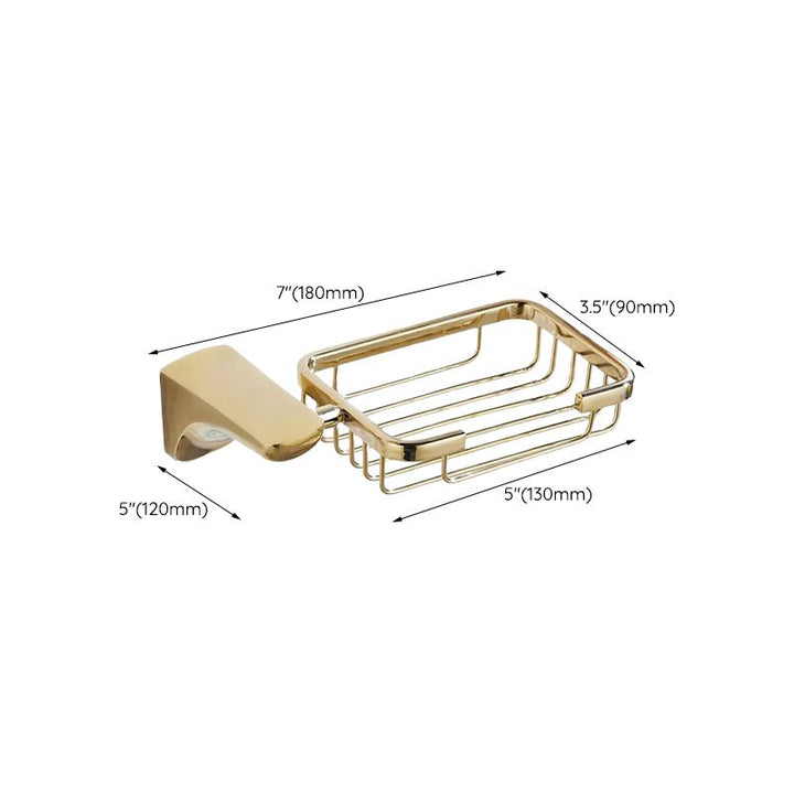 BowLift | Traditional Bathroom Fixtures Gold Bathroom Shelf Bathroom Accessory Set