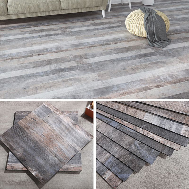 BowLift | Modern Vinyl Floor Wood Look Peel and Stick Hand-Scraped PVC Floor