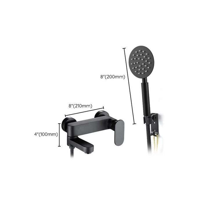 BowLift | Modern Wall-Mounted Bathtub Faucet Trim Metal Single-Lever Bathtub Faucet Trim