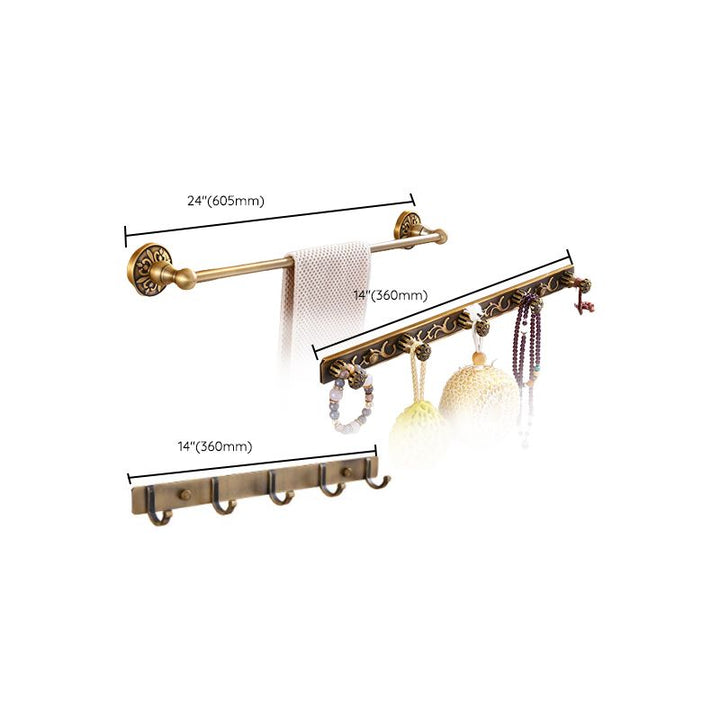BowLift | Traditional Vintage Brass Bathroom Accessories Single Piece or in Set