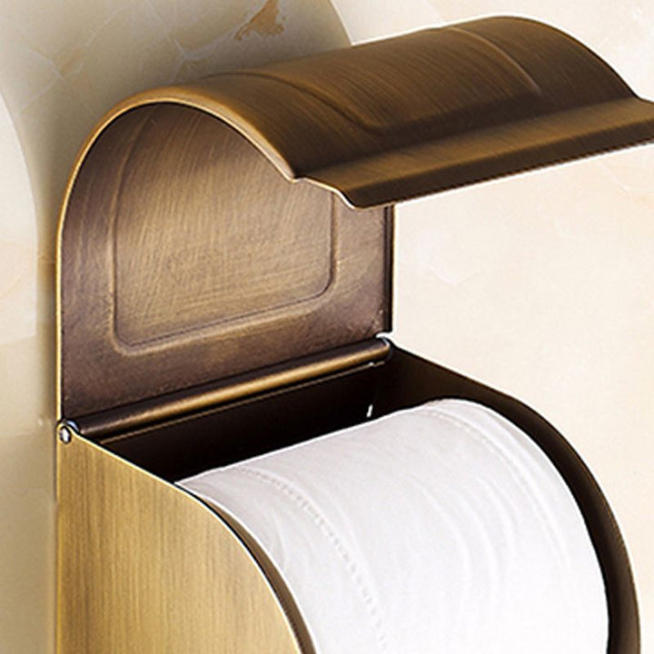 BowLift | Traditional Bathroom Accessory Set Gold Paper Holder Bathroom Set