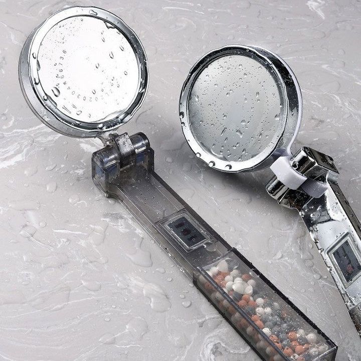 BowLift | Standard Constant Temperature Shower Head Round Metal Adjustable Spray Pattern Shower Head