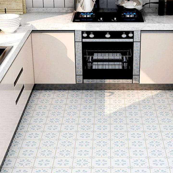 BowLift | Bathroom 3.5 mm Vinyl Floor Square Peel and Stick PVC Flooring