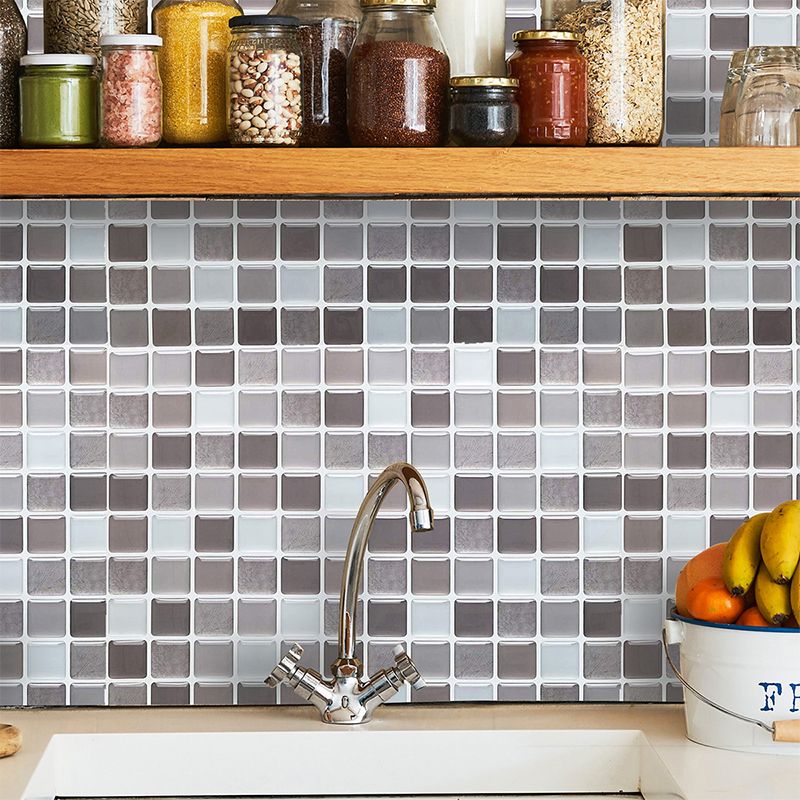 BowLift | Plastic Peel & Stick Mosaic Tile Waterproof Peel & Stick Mosaic Tile with Square Shape