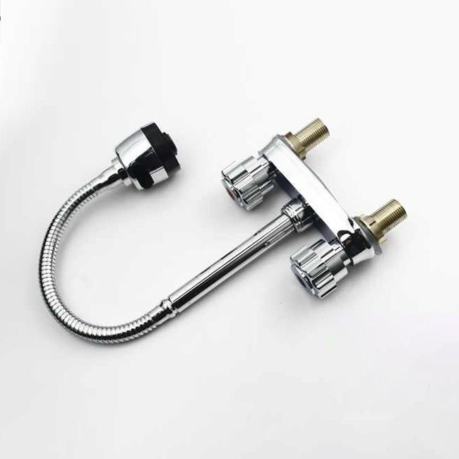 BowLift | Modern Style Vessel Faucet Copper Knob Handle Low Arc Vessel Faucet