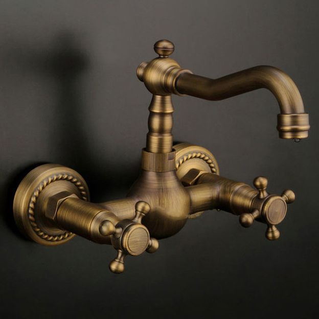 BowLift | Traditional Wall-Mounted Copper Clawfoot Bathtub Faucet Trim Low Arc Clawfoot Bathtub Faucet