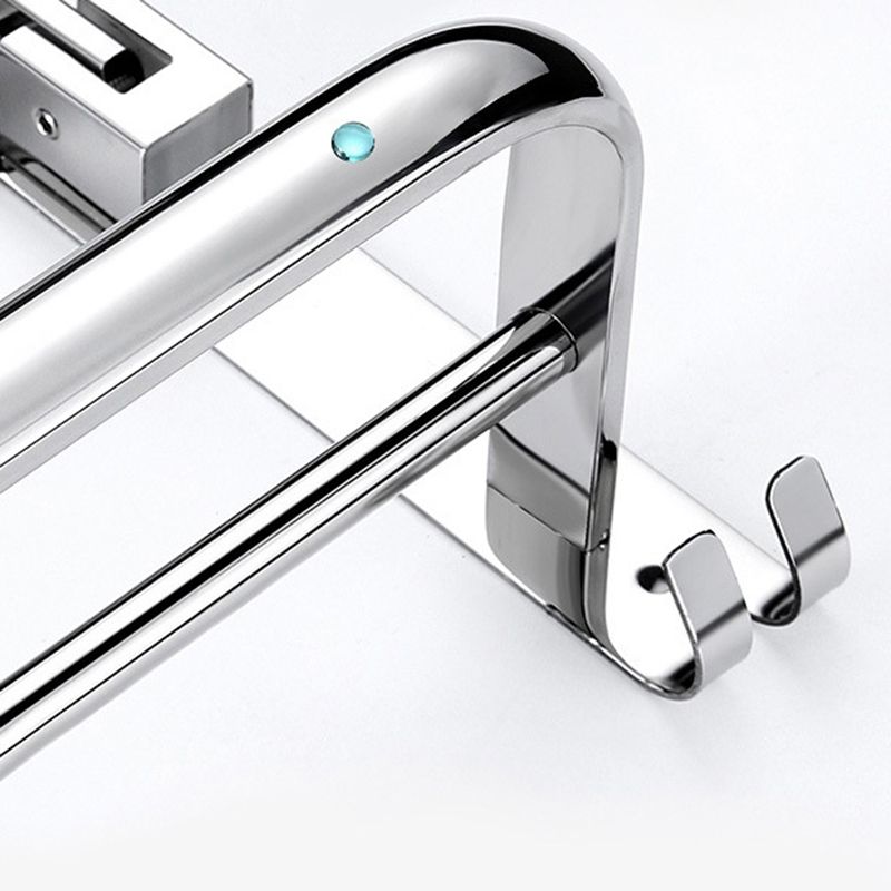 BowLift | Classic Polished Chrome Bathroom Accessory Set Towel Rail/Paper Holder/Bathrobe Hook Included