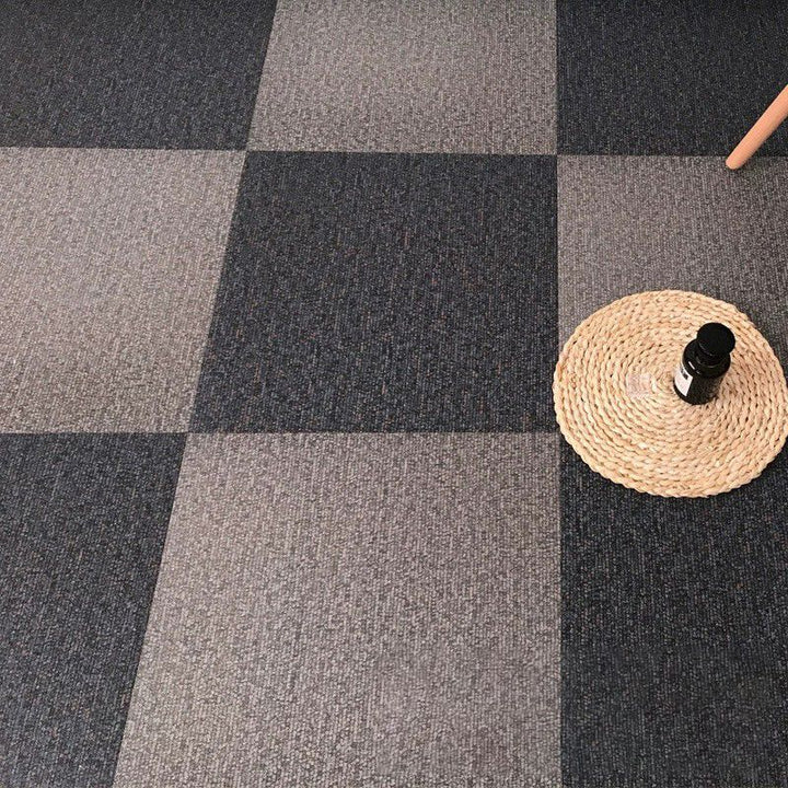 BowLift | Square Plastic Floor Water-Repellent Fabric Look Peel & Stick Floor Tiles