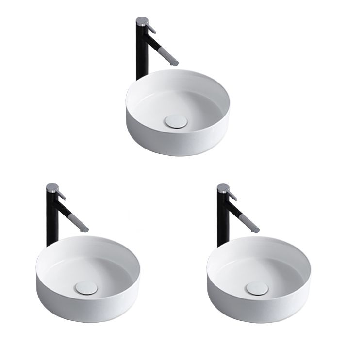 BowLift | Modern Sink Ceramic Solid Color Round Sink