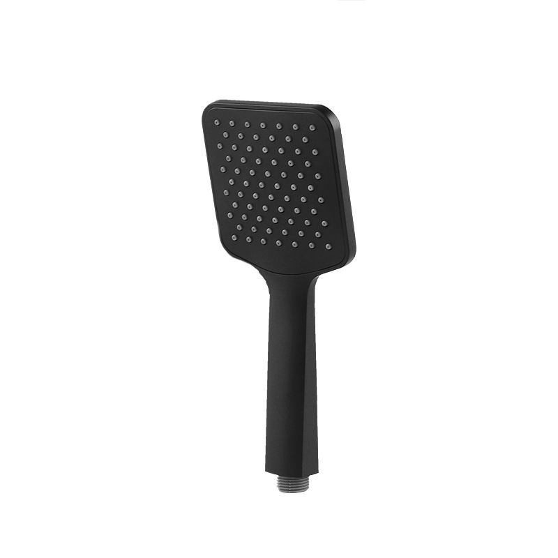 BowLift | Modern square matte black shower head rainfall shower head combo