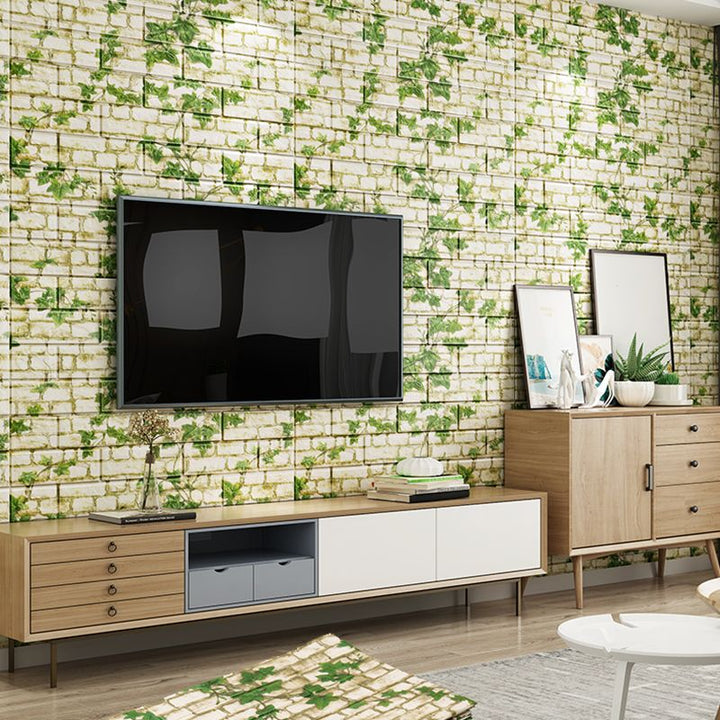 BowLift | Industrial Wall Panel 3D Brick Wall Panels Waterproof Stickers Wall Tiles Set of 10