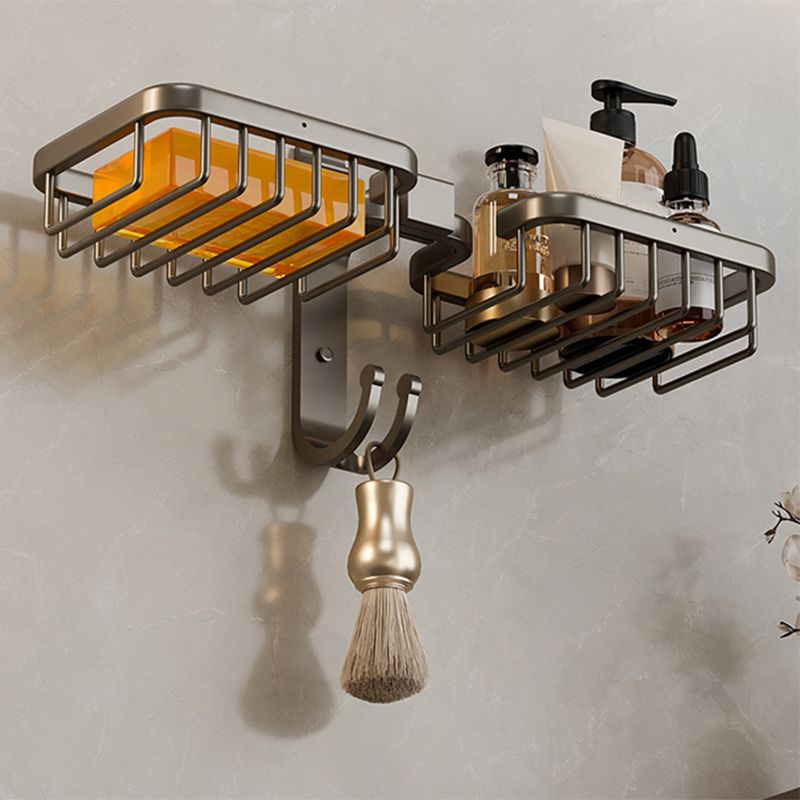 BowLift | Modern Bathroom Accessory Set Shelf Black/Silver/Grey Bathroom Accessories Set