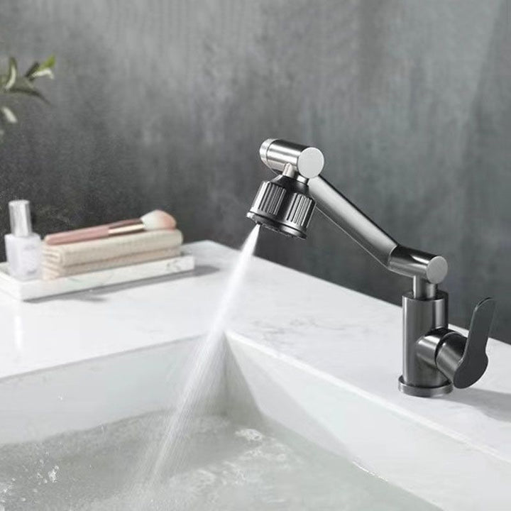 BowLift | Modern Basin Mixer Stainless Steel Lever Handle Low Arc Basin Mixer