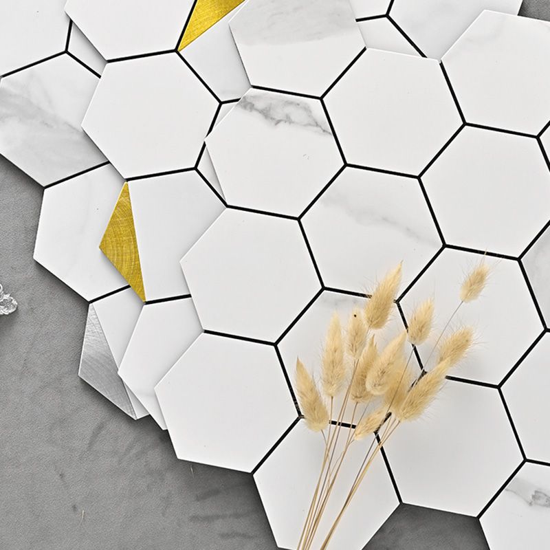 BowLift | Hexagonal Modern Peel and Stick Tiles Mosaic Tiles Peel and Stick Backsplashes