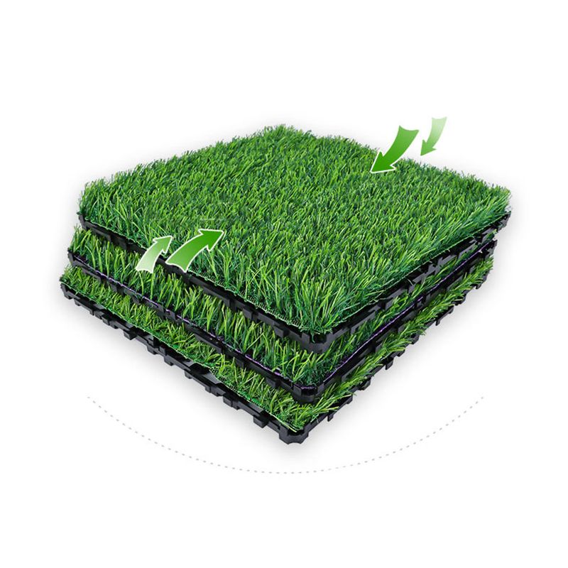 BowLift | Outdoor Deck tiles with striped detail composite snap parts wood deck tiles