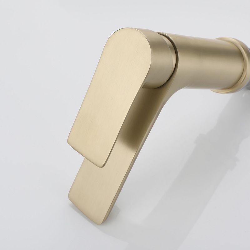 BowLift | Modern Brass Sink Faucet Single Hole Bathroom Faucet Lever Handle Tap