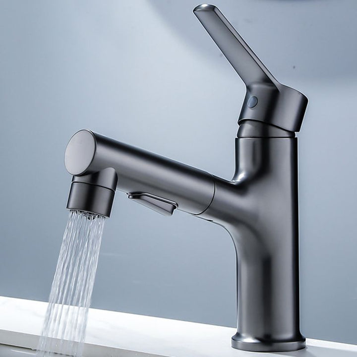 BowLift | Modern Basin Faucet Solid Copper Centered Sink Faucet for Bathroom