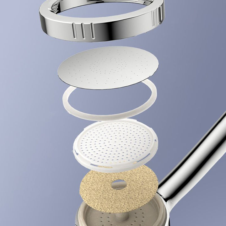 BowLift | Modern Style Round Handheld Shower Bathroom Metal Wall-Mounted Hand Shower