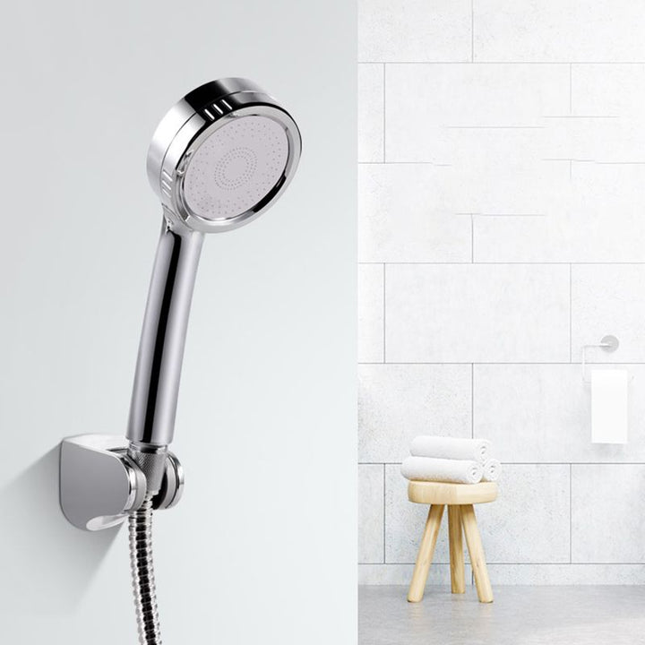 BowLift | Modern handheld shower head 5 spray patterns chrome round wall mounted shower head