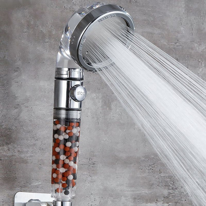 BowLift | Handheld shower head with catalyst water filtration wall-mounted shower head