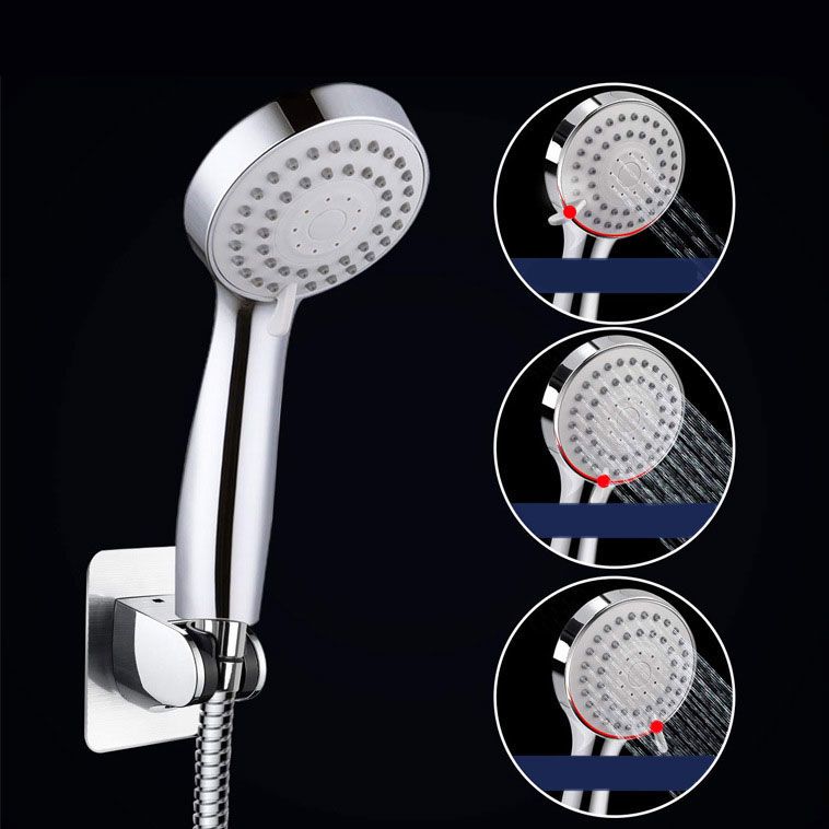 BowLift | 4-Setting Silver Shower Set Concealed Wall Mount Holder Tee with Outlet